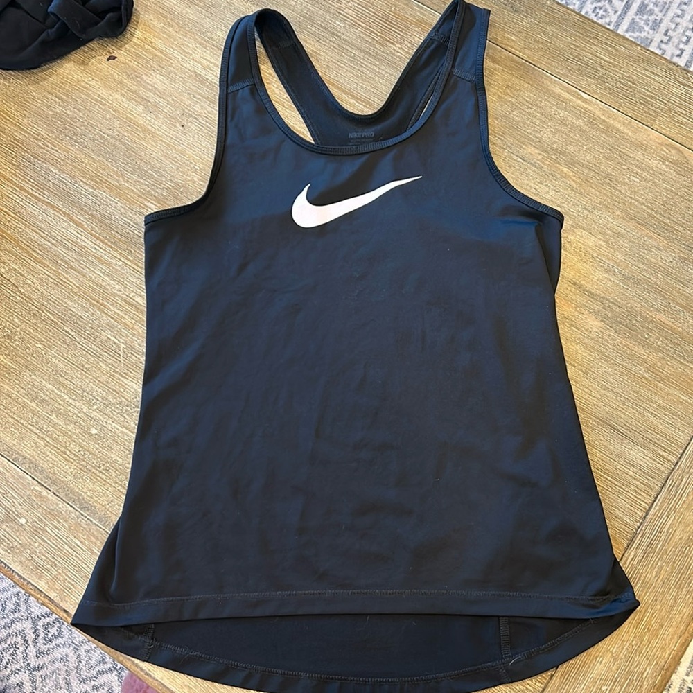 Black Nike Pro racer back